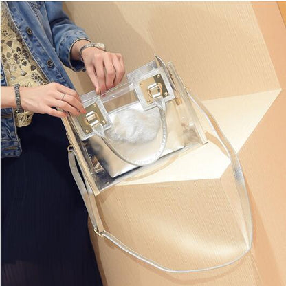 Womens Casual Transparent Handbags