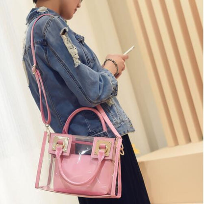 Womens Casual Transparent Handbags