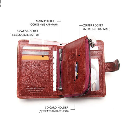 Genuine Leather Soft Brown Wallet