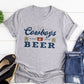 Unisex Funny Cowboys Beer Western Summer T-Shirts