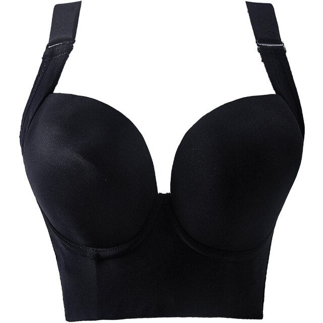 Deep Cup Incorporated Full Back Coverage Push Up Bras