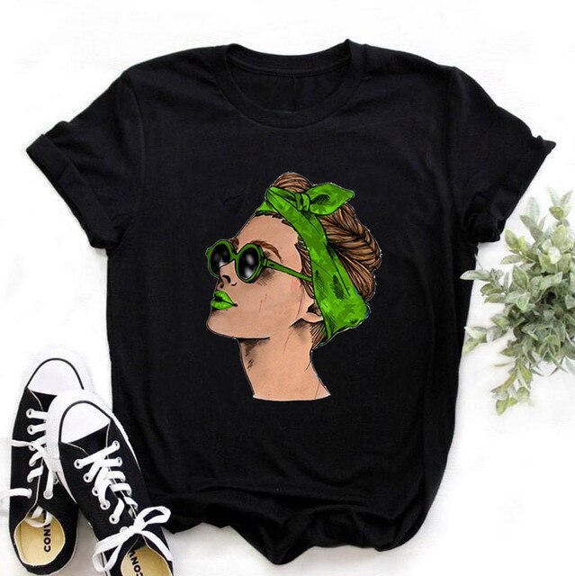 Womens Surrealistic Themes Funny Summer Plus Size T-Shirts