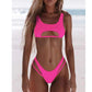 Stylish Hollow Out High Cut Micro Womens Swimsuit