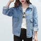 High Quality Korean Style Cotton Autumn Winter Denim Jean Jacket Coat