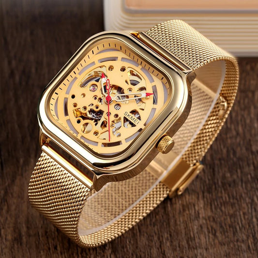 Mens Mechanical Dial Square Analog Watches