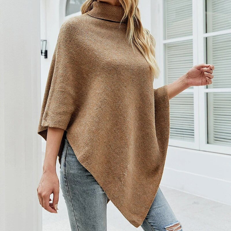 Women Poncho Blanket Style Sweaters