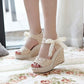 Womens High Heel Fashion Platform Open Toe Slipper