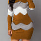 New Multi Colored Striped Long Women Winter Sweaters