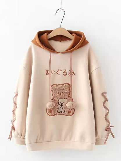 2025 Cute Hoodie Sweatshirt – Women’s Casual Pullover Sports Shirt for Students