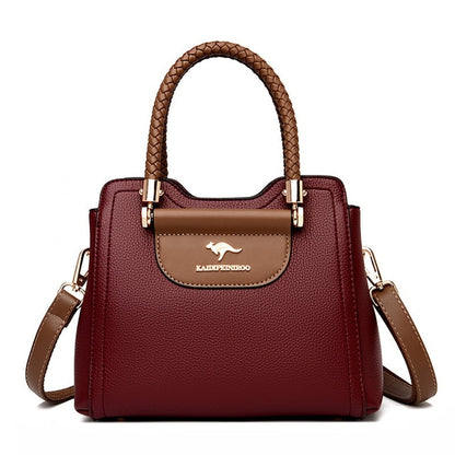 Genuine Leather Luxury Kangaroo Casual Women Handbags