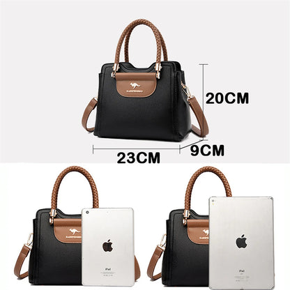 Genuine Leather Luxury Kangaroo Casual Women Handbags