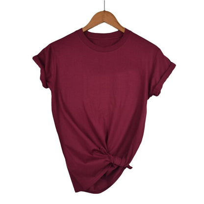 Women Plain Cotton Summer T-Shirts