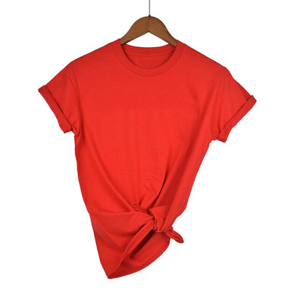 Women Plain Cotton Summer T-Shirts