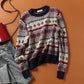 Women Rustic Geometric Design Sweaters