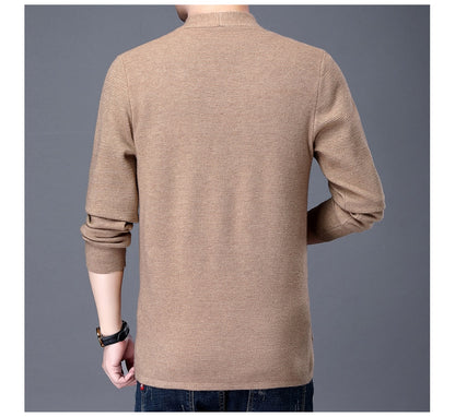 Autumn V Neck Men Cardigan Sweater