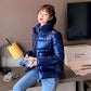 New Thick Glossy Puffer Padded Down Coat For Women