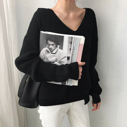 Women Trendy V-Neck Sweaters