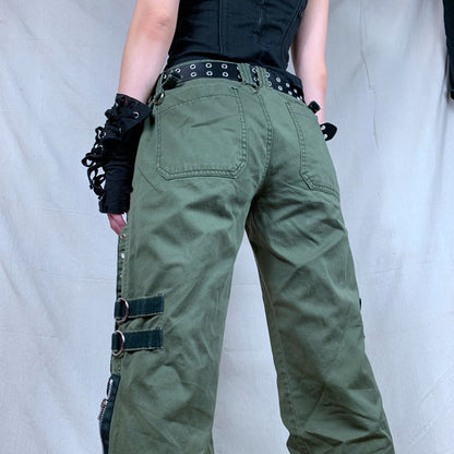 Vintage 90s Style Low Waist Cargo Pant For Women