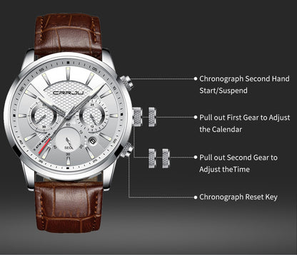 Men's Leather Strap Watches