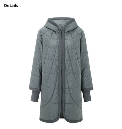 New Arrival Winter Mid Length Women Hooded Coats