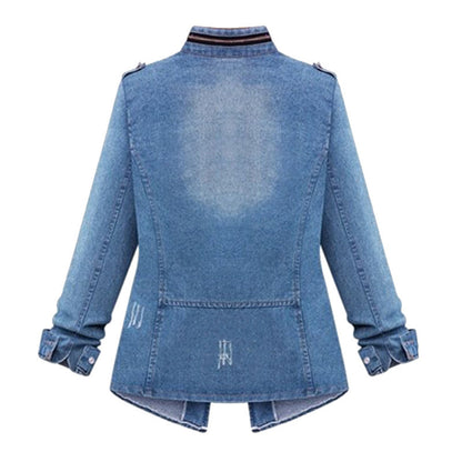 Chester Blue Long Sleeve Denim Coat