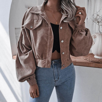 Womens Loose Style Cropped Jackets