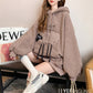 Cold Stay Away Warmy Hooded Long Hoodies For Women
