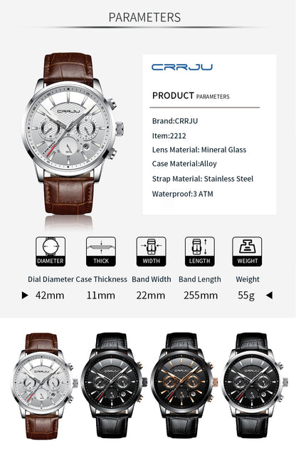 Men's Leather Strap Watches