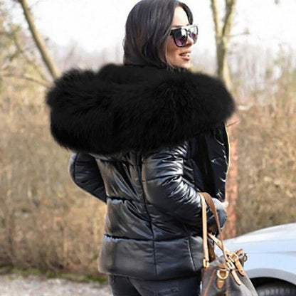 Furry Warm Bright Puffer Coats