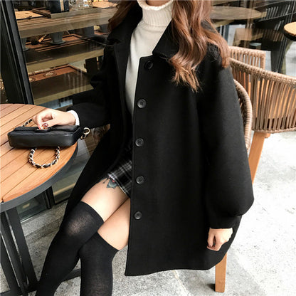 Autumn Classic Chic Casual Lapel Single-Breasted Outwear Coat For Women