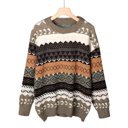 Women's Femme Korean Style Rustic Vintage Style Winter Sweaters