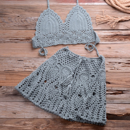 Hollow Out Crochet Sexy Bikini For Women