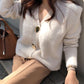 Casual V Neck Knitted Ladies Cardigan Sweater