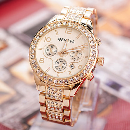 Womens Luxury Quartz Gold Watches