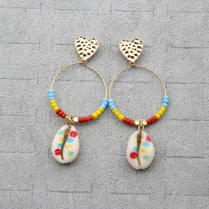 Summer Color Shell Earrings