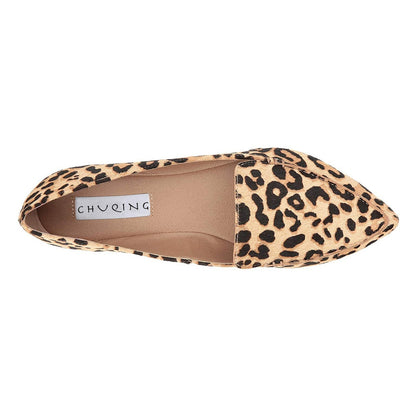 Leopard Design Elegant Women Comfortable Flat Shoes