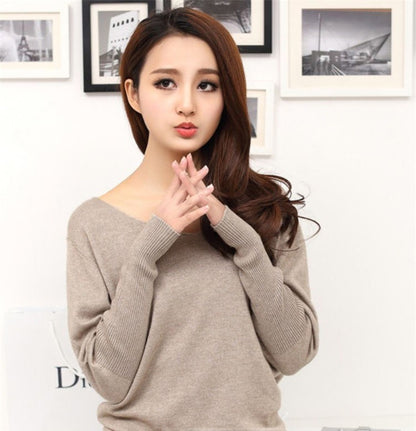 Women's V Neck Soft Cashmere Sweaters