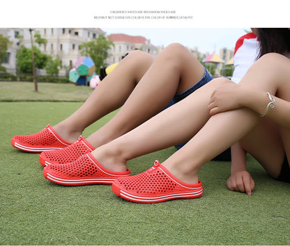 Men's Beach Shoes Slippers Unisex Hollow Out Casual Couple Beach Sandals Flip Flops Non-Slip Water Shoes for Men