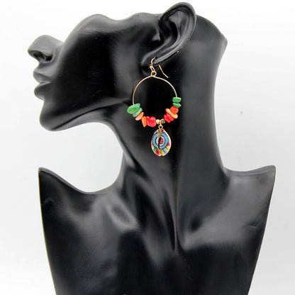 Summer Color Shell Earrings