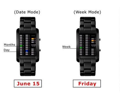 Men's Sporty Waterproof Led Watches