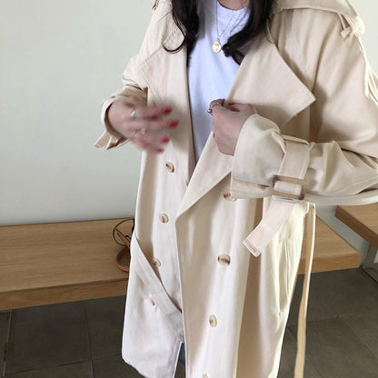 Women Vintage Windbraker Trench Coats