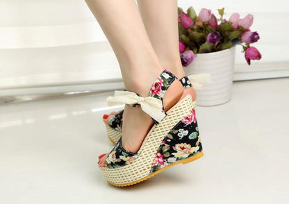 Womens High Heel Fashion Platform Open Toe Slipper