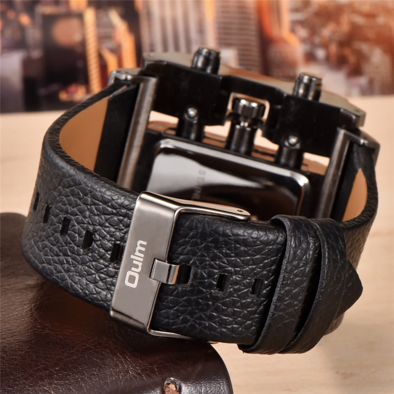 Mens Casual Square Muscle Type Analog Watches