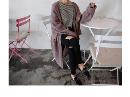 Casual Long Pocket Cardigan Sweater