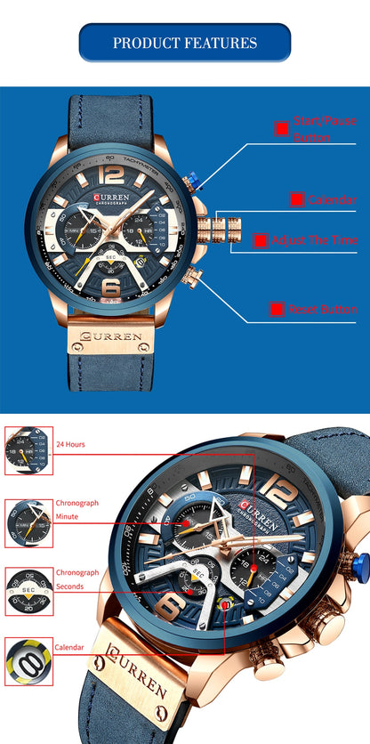 Mens Masculino Quartz Watches