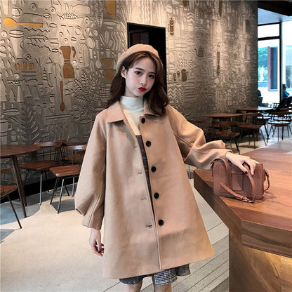 Autumn Classic Chic Casual Lapel Single-Breasted Outwear Coat For Women