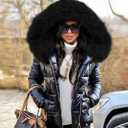 Furry Warm Bright Puffer Coats