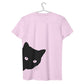 Women Black Cat Lover T-Shirts