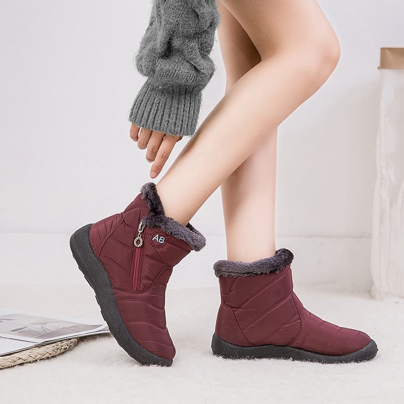 Womens Winter Front Up Zipper Cool Boots