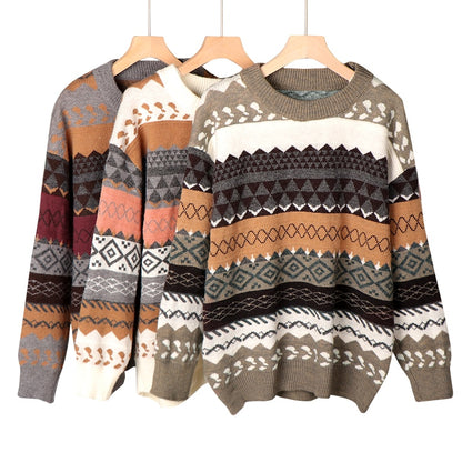 Women's Femme Korean Style Rustic Vintage Style Winter Sweaters